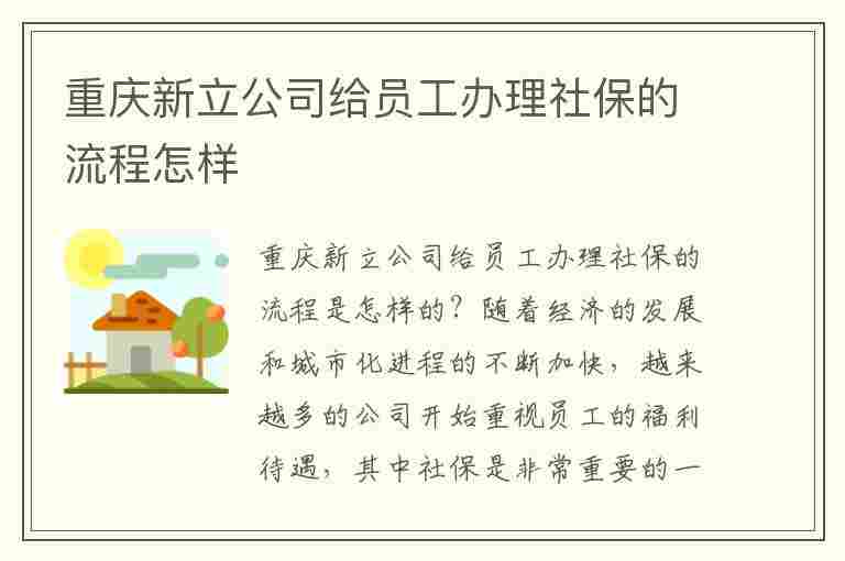 重庆新立公司给员工办理社保的流程怎样